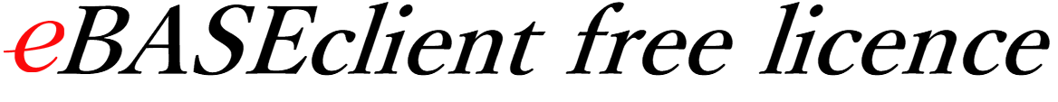 eBASEclientフリーライセンス